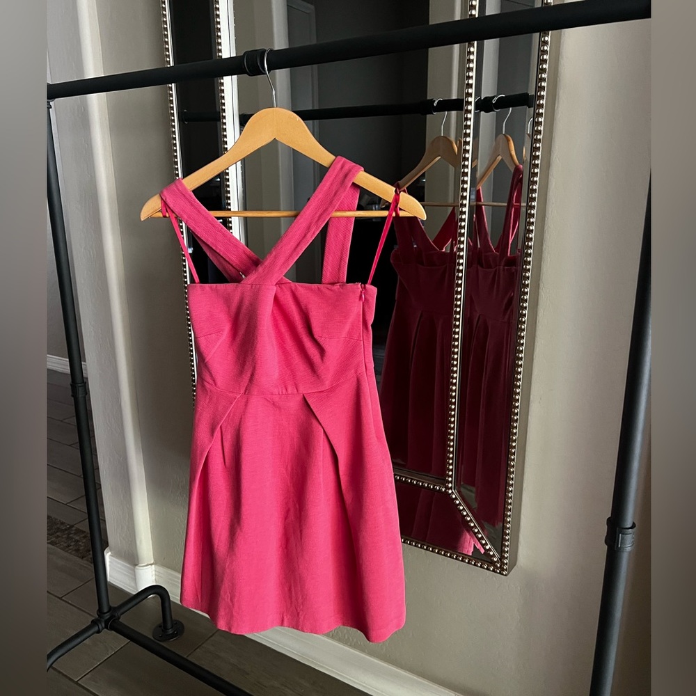 Banana Republic: Cross Halter Cocktail Dress